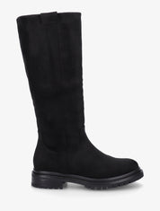 Bottes en suédine à semelle crantée - Noir - 1