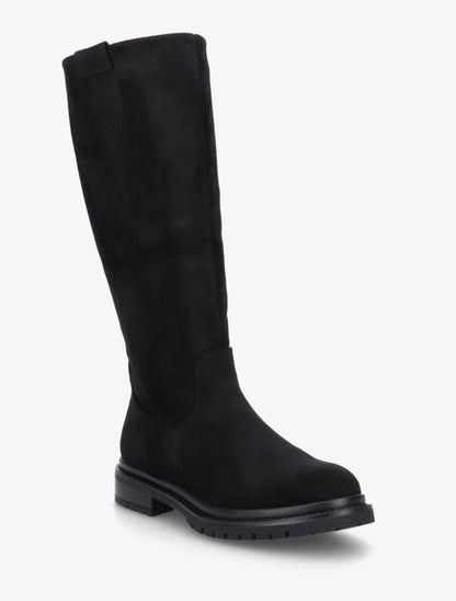 Bottes en suédine à semelle crantée - Noir - 2