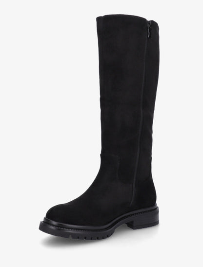 Bottes en suédine à semelle crantée - Noir - 3