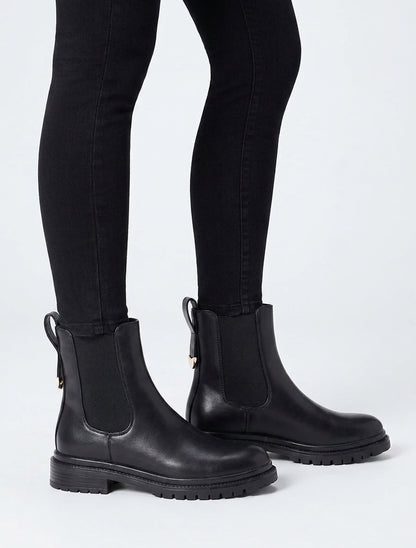 Chelsea boots à contrefort stylisé - Noir