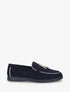 Mocassins en suédine à boucle décorative - Marine - 1