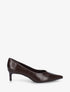 Escarpins en simili et bouts pointus - Marron - 1