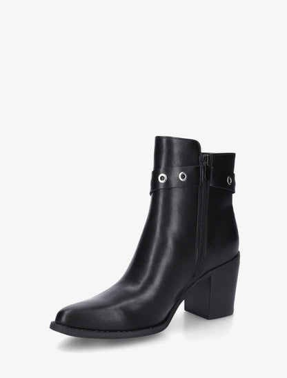 Bottines sanglées à bouts pointus - Noir - 3