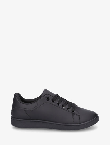 Baskets basiques unies - Noir - 1