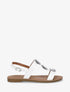Nu-pieds à empiècements métal - Blanc - 5