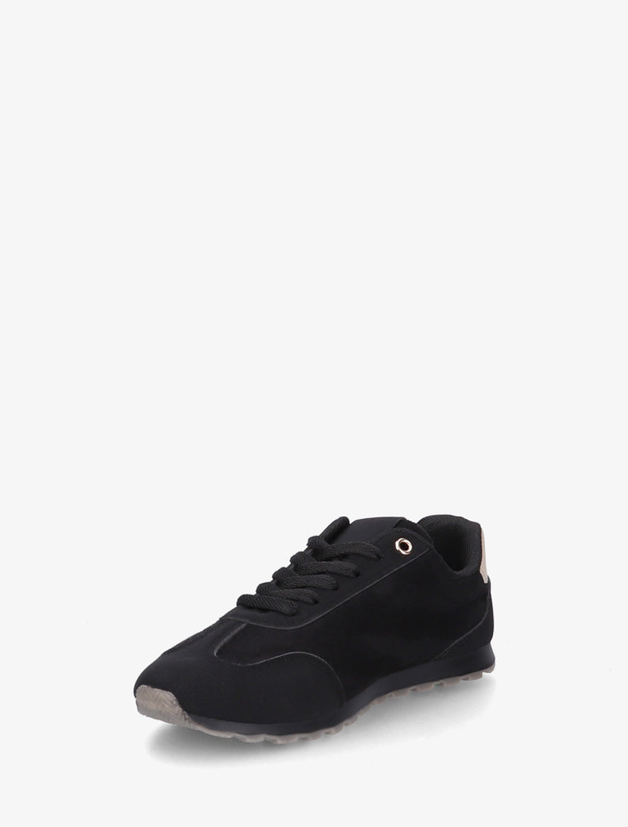 Sneakers unies en suédine - Noir - 3