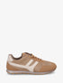 Sneakers unies en suédine - Camel - 1