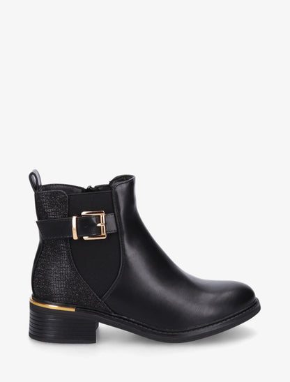 Bottines élastiquées à contrefort irisé - Noir - 1