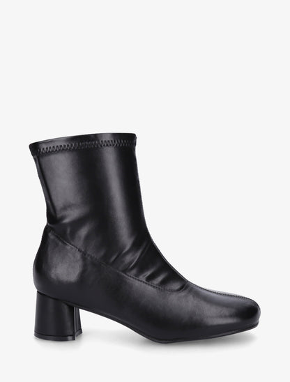 Bottines simili style chaussette - Noir - 1