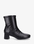Bottines simili style chaussette - Noir - 1