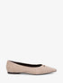 Ballerines bouts pointus en suédine - Beige - 1