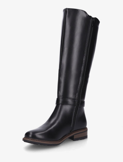 Bottes en simili élastiquées - Noir - 3