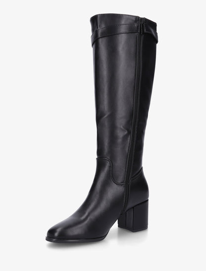Bottes en simili à talon - Noir - 3