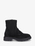 Bottines en suédine style mocassin - Noir - 1
