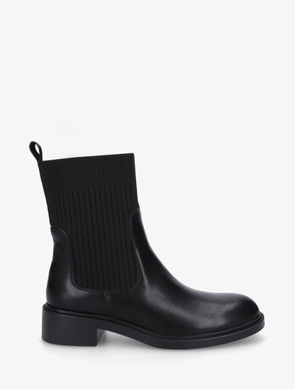 Bottines style chaussettes - Noir - 1