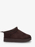 Bottines basses fourrées en suédine - Marron - 1