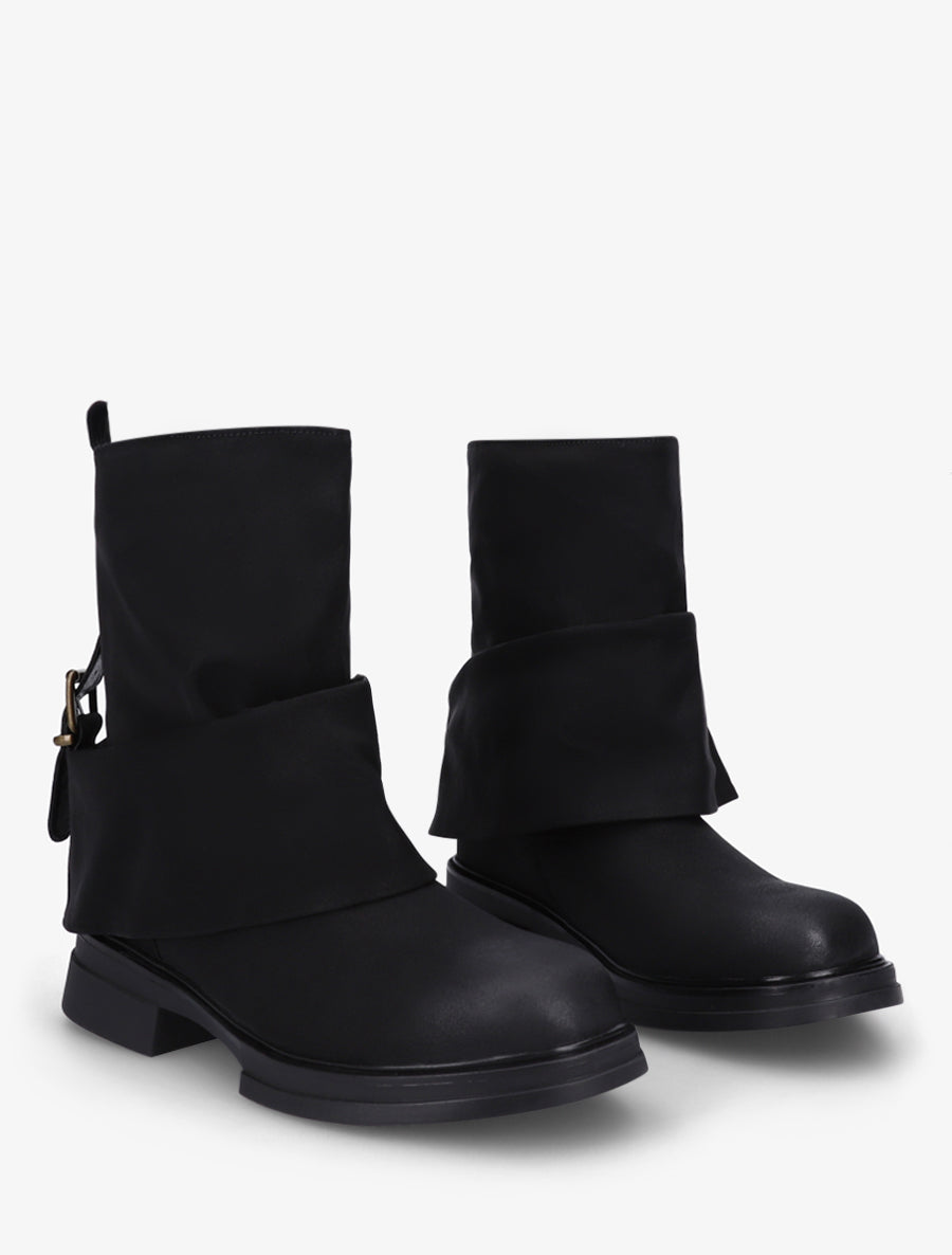 Bottines fourreau à sangle - Noir - 4