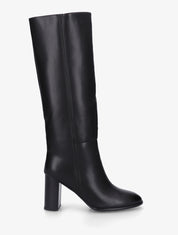 Bottes à talon simili classiques - Noir - 1