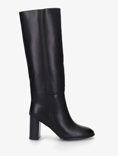 Bottes à talon simili classiques - Noir - 1