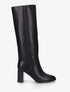 Bottes à talon simili classiques - Noir - 1