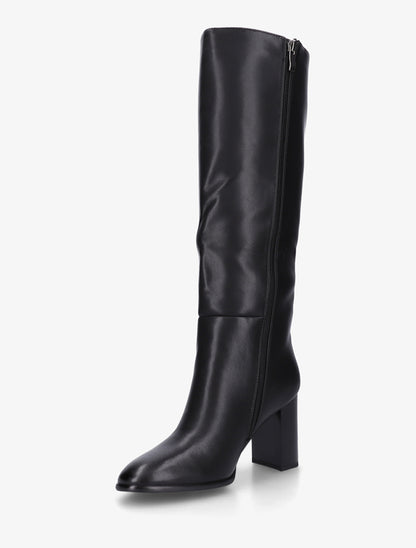 Bottes à talon simili classiques - Noir - 3