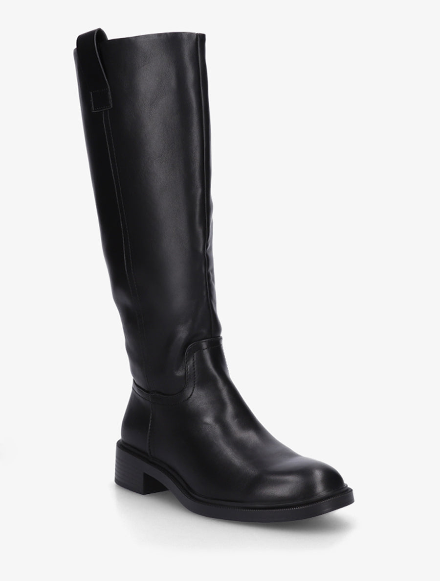 Bottes cavalières en simili - Noir - 2