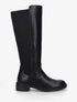 Bottes bimatière unies - Noir - 1