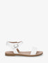 Nu-pieds basiques en simili - Blanc - 5