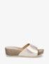 Mules compensées en simili - Or - 5