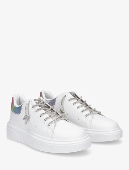 Baskets à lacets strass - Multi - 4