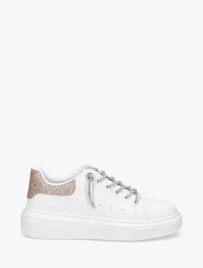 Baskets à lacets strass - Rose gold - 5