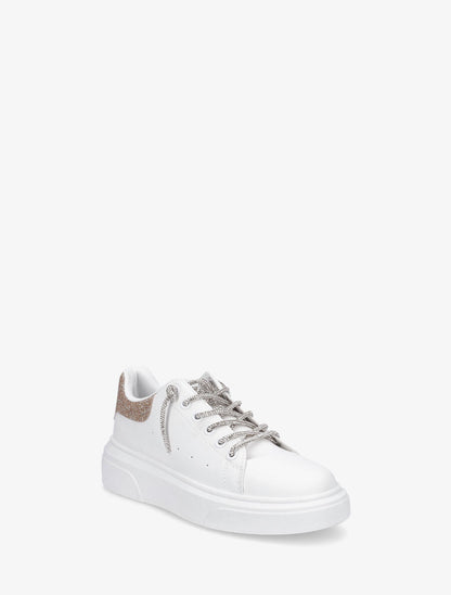 Baskets à lacets strass - Rose gold - 2
