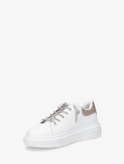 Baskets à lacets strass - Rose gold - 3