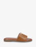 Claquettes en simili ajourés à bijou - Camel - 1