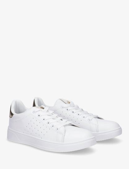 Sneakers plates classiques - Or - 4