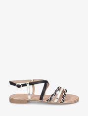 Nu-pieds multibrides tressées - Noir - 1