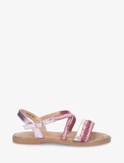 Nu-pieds à brides fantaisies - Fushia - 1