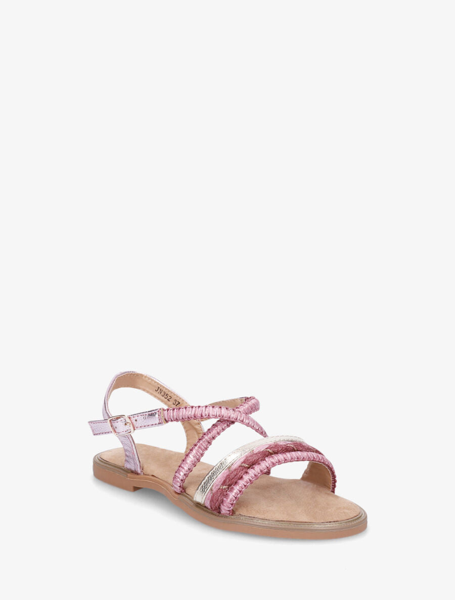 Nu-pieds à brides fantaisies - Fushia - 2