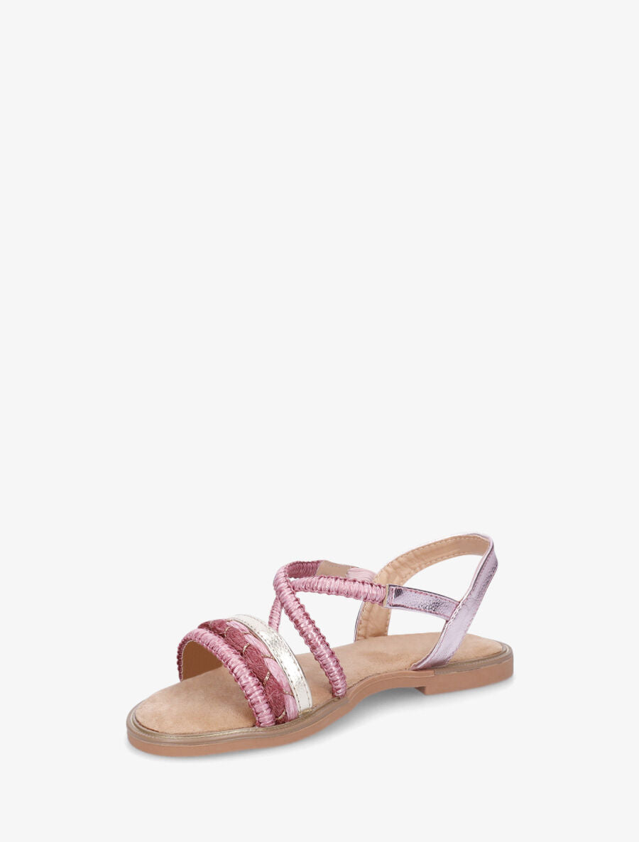 Nu-pieds à brides fantaisies - Fushia - 3