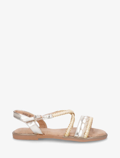 Nu-pieds à brides fantaisies - Beige - 5