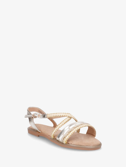 Nu-pieds à brides fantaisies - Beige - 2