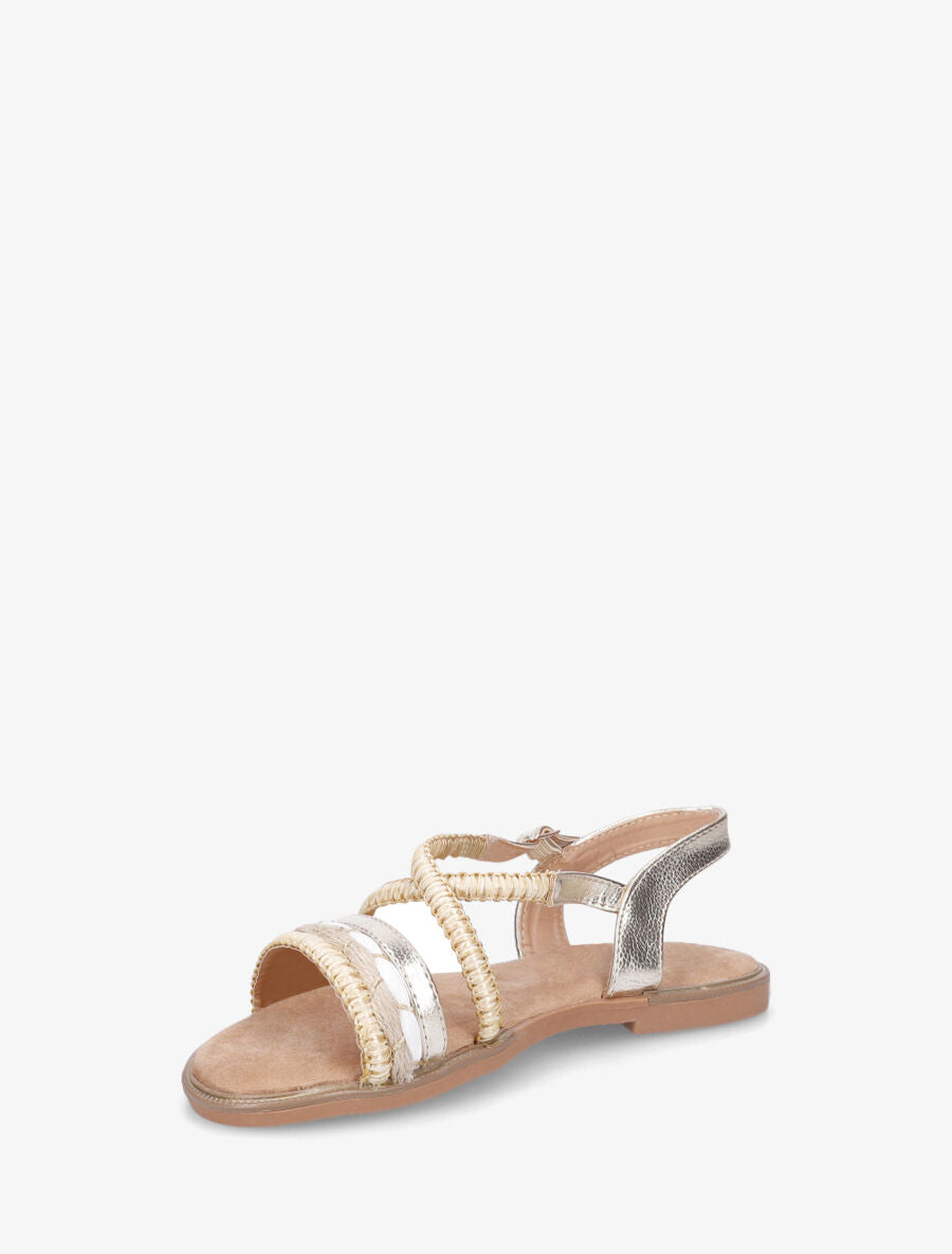 Nu-pieds à brides fantaisies - Beige - 3