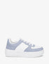 Baskets classiques en simili - Bleu denim - 1