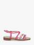 Nu-pieds à tresse et strass - Fushia - 1