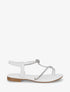 Nu-pieds en simili à strass - Blanc - 5