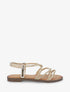 Nu-pieds à brides strassées - Or - 5