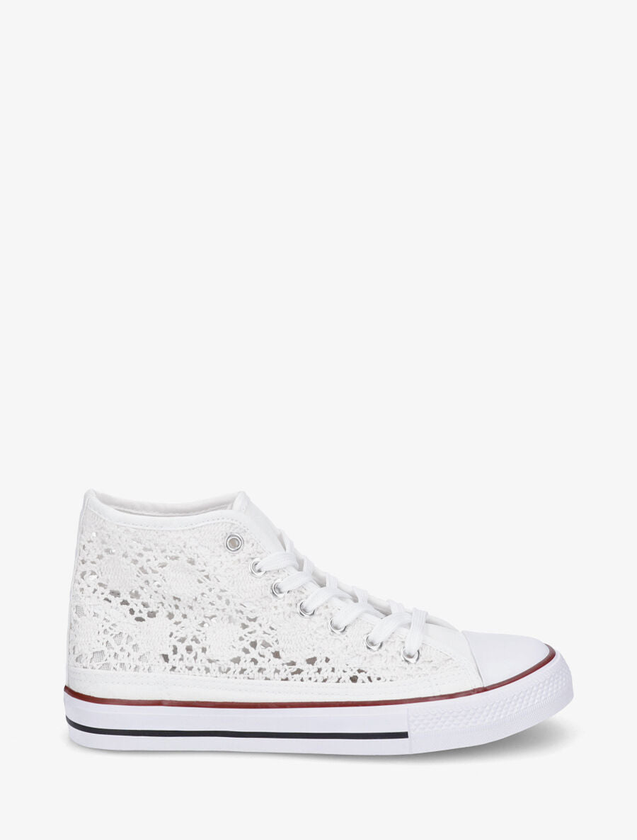 Tennis montantes en crochet - Blanc - 1