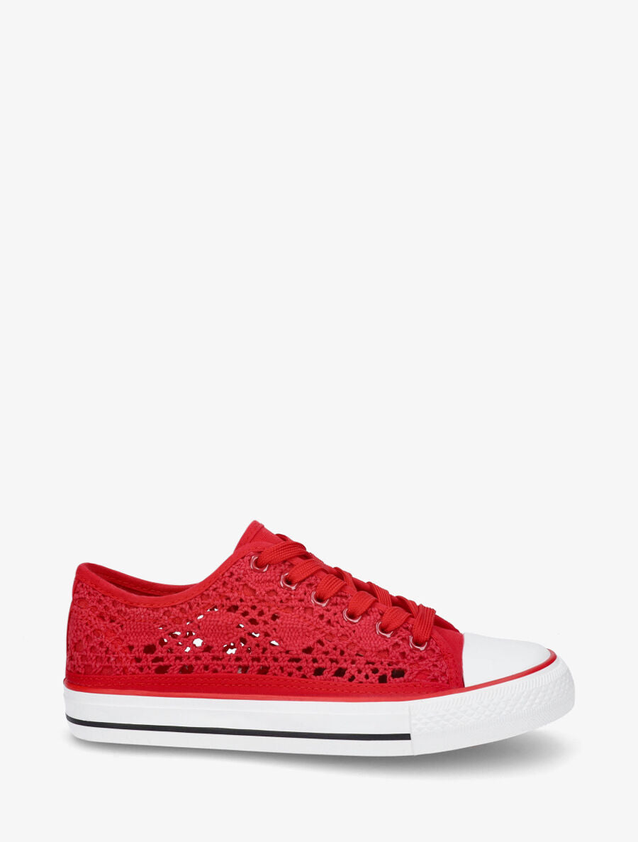 Tennis en crochet - Rouge - 5