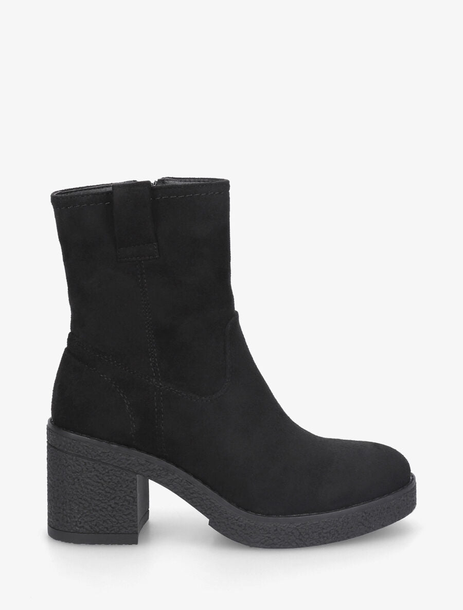 Bottines classiques en suédine - Noir - 1