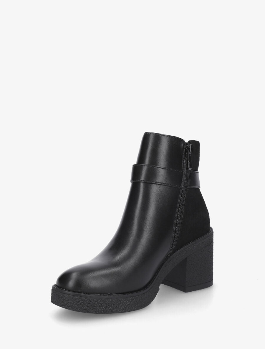 Bottines bi-matière - Noir - 3